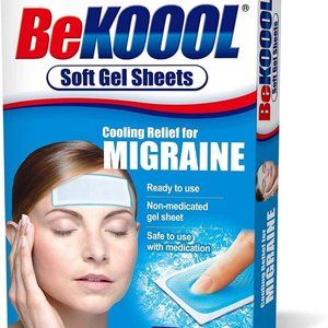 Be Koool Cooling Relief for Migraine, Soft Gel Sheets, 4 Sheets (Pack of 4)